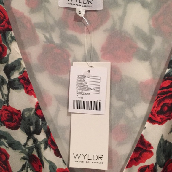 NWT WYLDR urban outfitter floral wrap dress - Picture 5 of 5